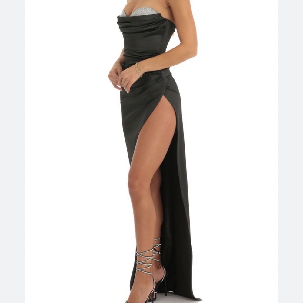 LUCY IN THE SKY GLORY SEQUIN BUST MAXI DRESS